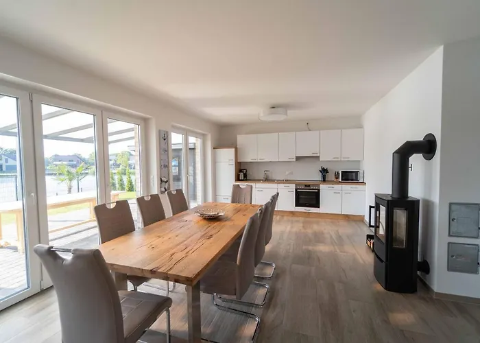 Seevilla Am Mit Sauna, Kamin, Privatem Steg Und Seezugang 펜션 Barssel (Cloppenburg)